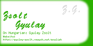 zsolt gyulay business card